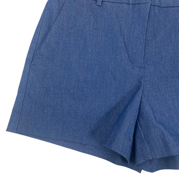 Ann Taylor Loft Riviera Shorts Refined Denim Chambray Blue Stretchy Size 2 - Picture 6 of 11